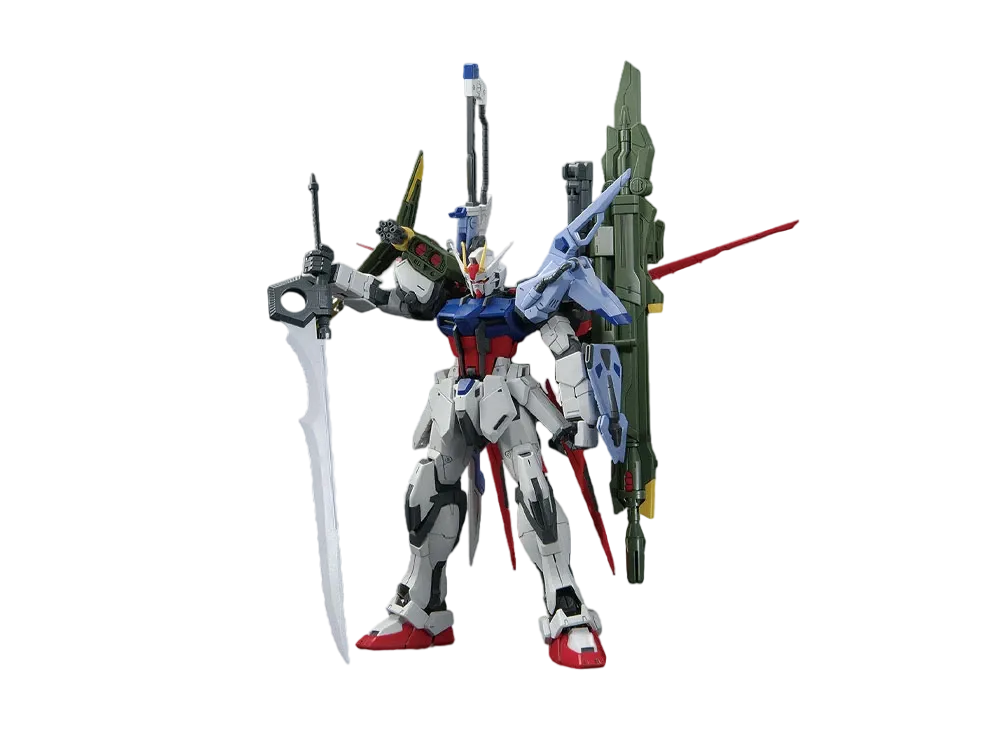 BANDAI "MASTER GRADE" -MOBILE SUIT GUNDAM SEED- MG 1/100 Perfect Strike Gundam Grand Slam Equipped Type  Gundam Base Limited