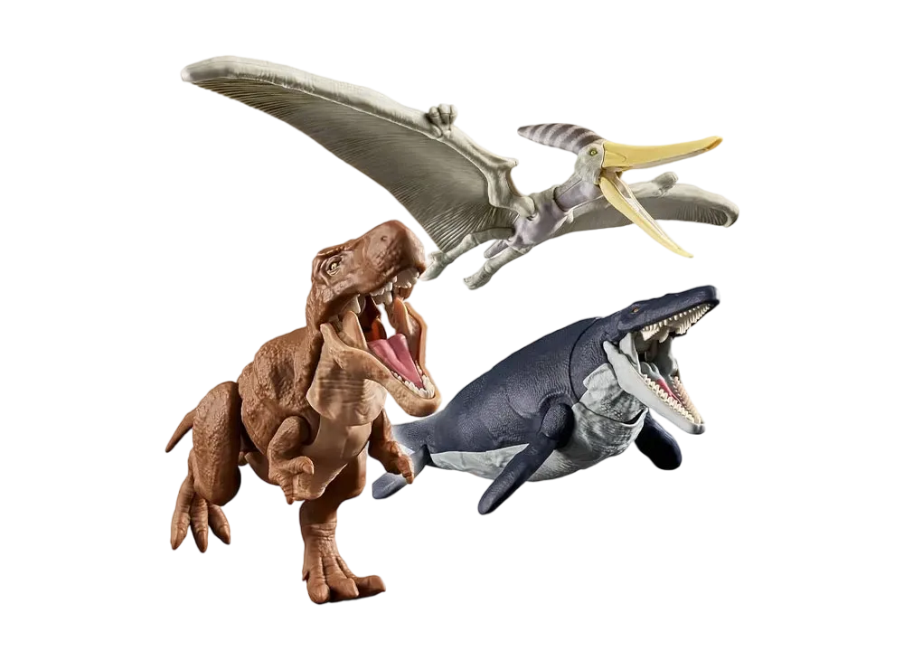 BANDAI "PLANNOSAURUS" Land, Sea, and Air Dinosaur Set