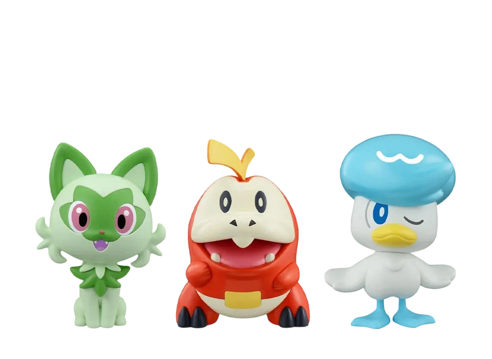 BANDAI "Pokemon Model Kit Quick!!" -Pokemon- 18+19+20 Nyaoha & Kwass & Hogeta set