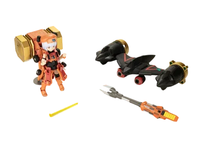 KOTOBUKIYA "FRAME ARMS GIRL" -The King of Braves GaoGaiGar- CROSS FRAME GIRL GOLDYMARG & STEALTH GAO II SET