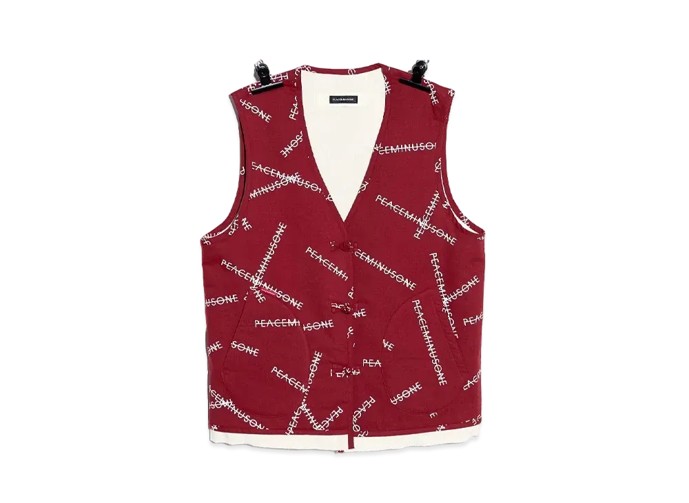 PEACEMINUSONE PMO PAJAMA VEST #1 "Red" / G-DRAGON