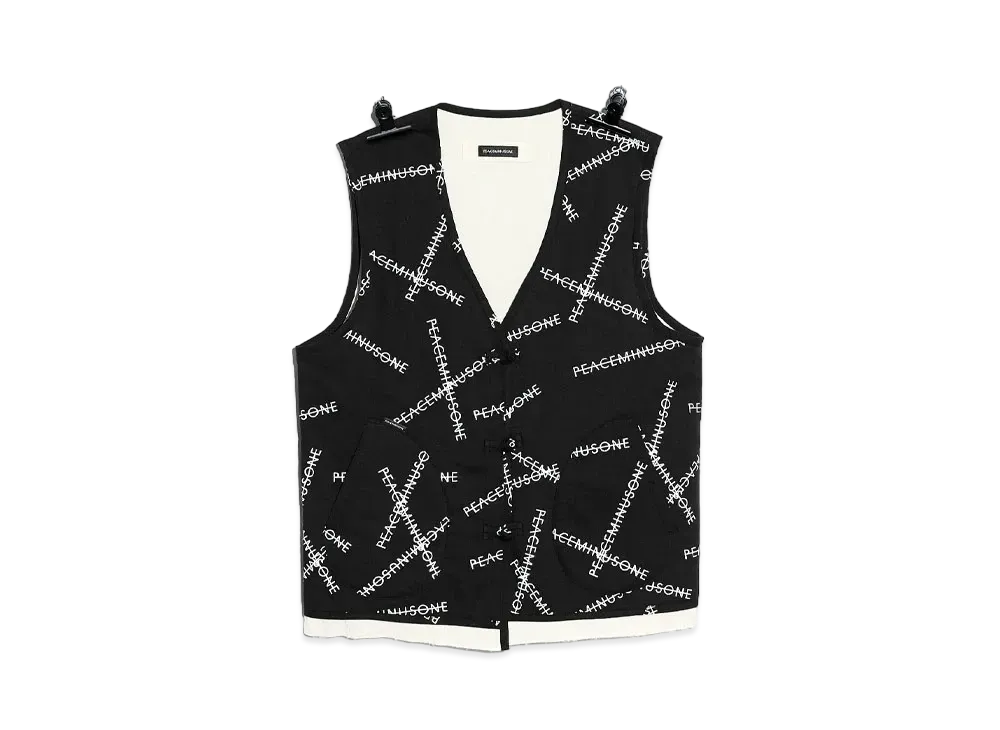 PEACEMINUSONE PMO PAJAMA VEST #1 "Black" / G-DRAGON