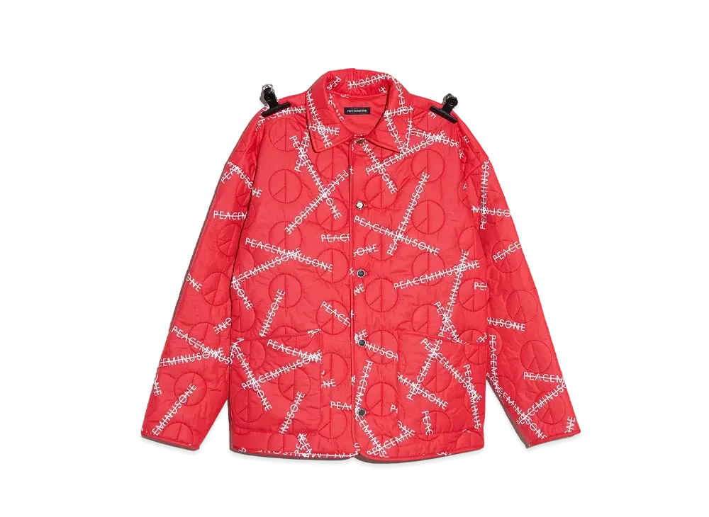 PEACEMINUSONE PMO QUILTED JACKET #1 "Red" / G-DRAGON
