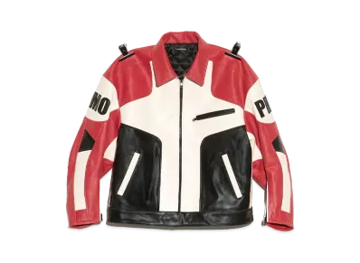 PEACEMINUSONE PMO LEATHER RACING JACKET #1 "Multi" / G-DRAGON