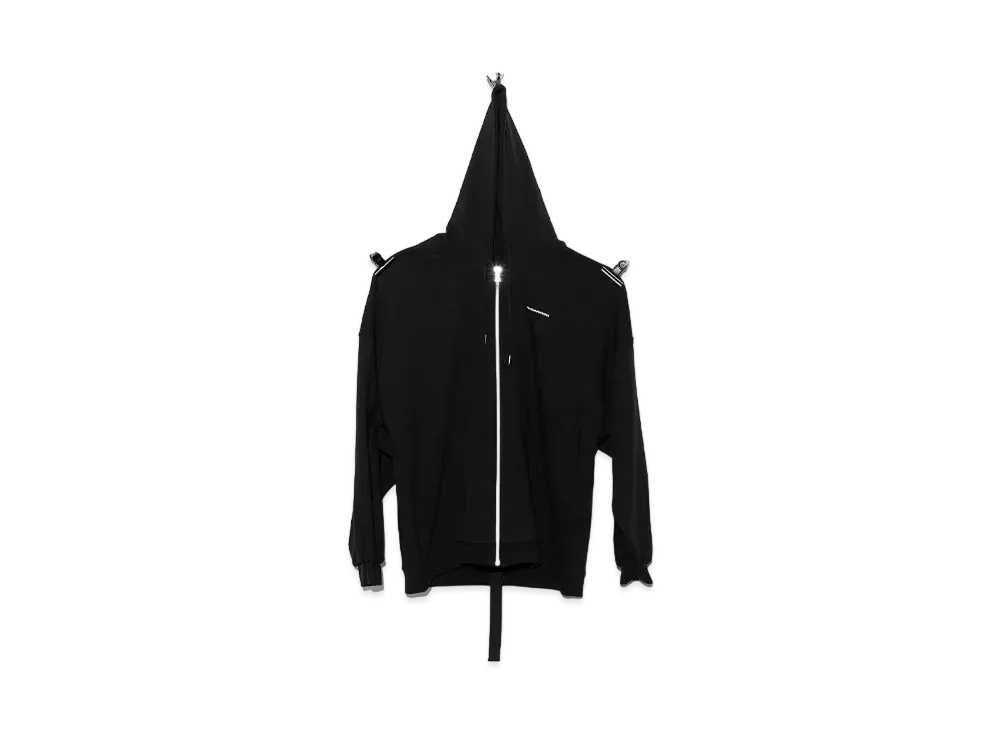 PEACEMINUSONE PMO OVERSIZE HOOD ZIP-UP #1 "Black" / G-DRAGON