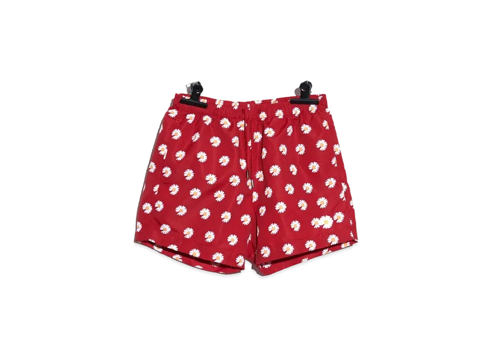 PEACEMINUSONE PMO DAISY ALLOVER SHORT PANTS #2 "Red" / G-DRAGON