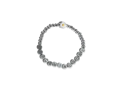PEACEMINUSONE PMO ALPHABET BRACELET #1 "Silver" / G-DRAGON