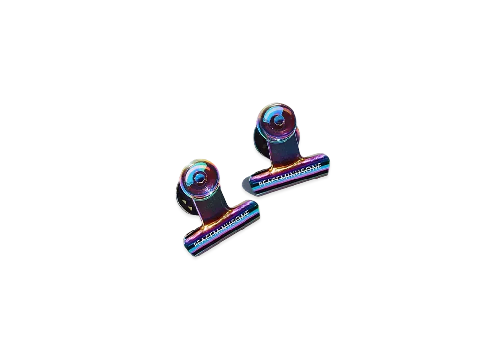 PEACEMINUSONE PMO BULLDOG CLIP PIN SET #1 "Multi" / G-DRAGON
