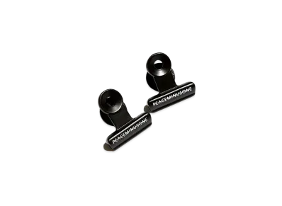 PEACEMINUSONE PMO BULLDOG CLIP PIN SET #1 "Black" / G-DRAGON
