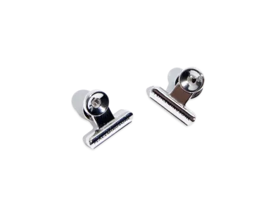 PEACEMINUSONE PMO BULLDOG CLIP PIN SET #1 "Silver" / G-DRAGON
