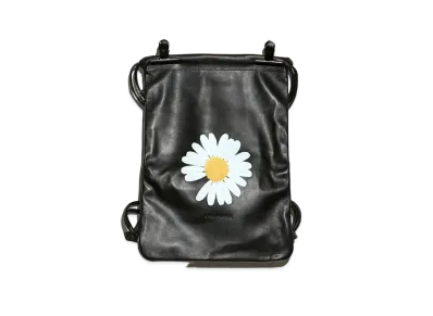 PEACEMINUSONE PMO LEATHER DRAWSTRING BACKPACK #1 "Black" / G-DRAGON