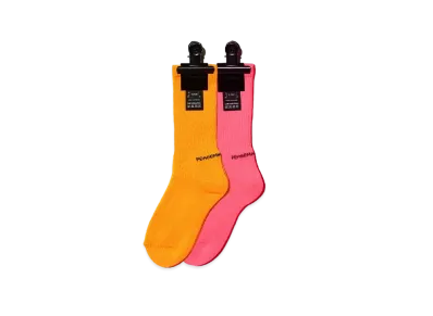 PEACEMINUSONE PMO SOCKS #2 NEON "Orange/Pink" / G-DRAGON