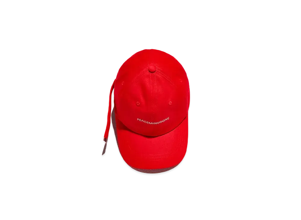 PEACEMINUSONE PMO COTTON CAP #4 "Red" / G-DRAGON