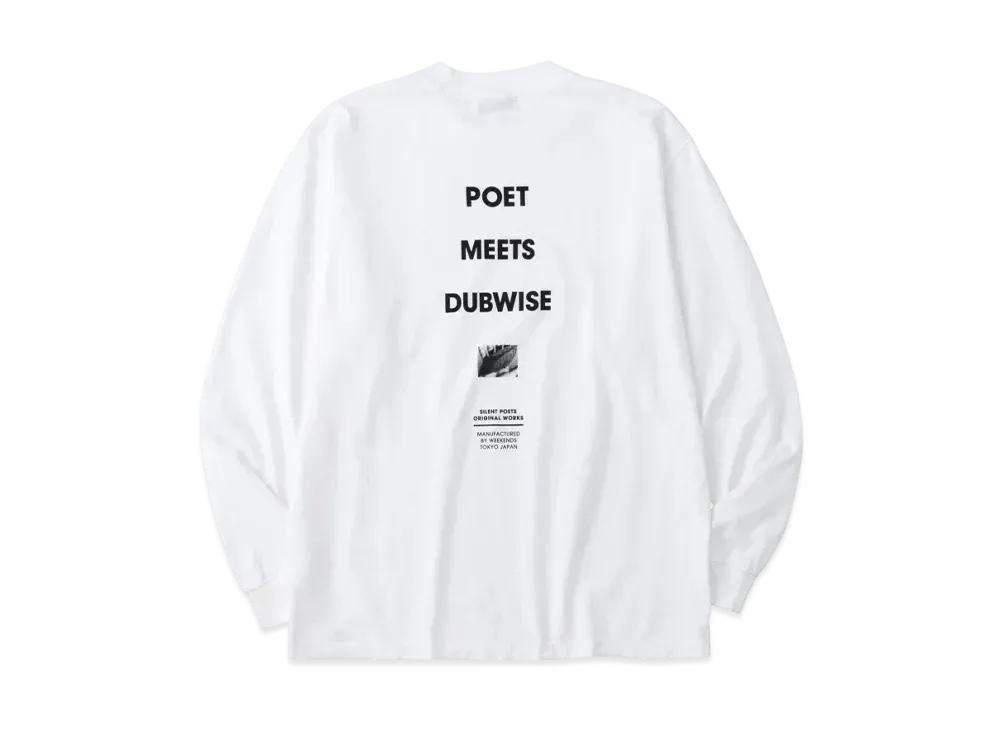 POET MEETS DUBWISE PMD Loose Fit Logo L/S T-Shirt "White"