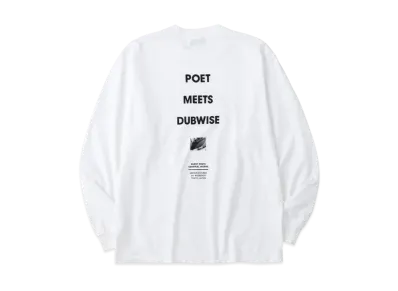 POET MEETS DUBWISE PMD Loose Fit Logo L/S T-Shirt "White"