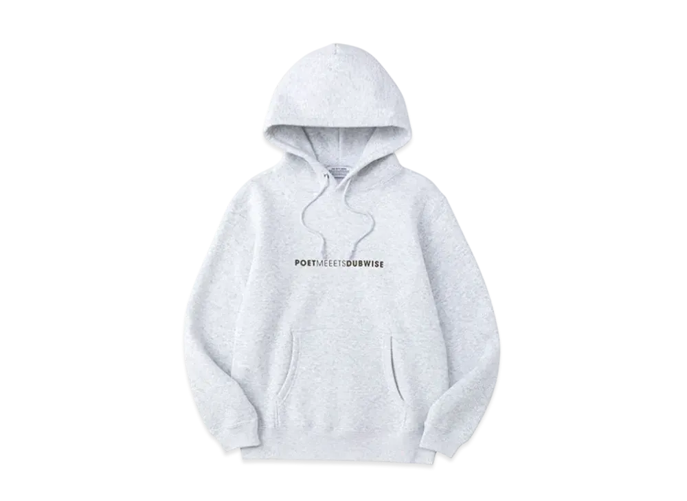 POET MEETS DUBWISE PMD Logo Row Hoodie "Ash Grey"
