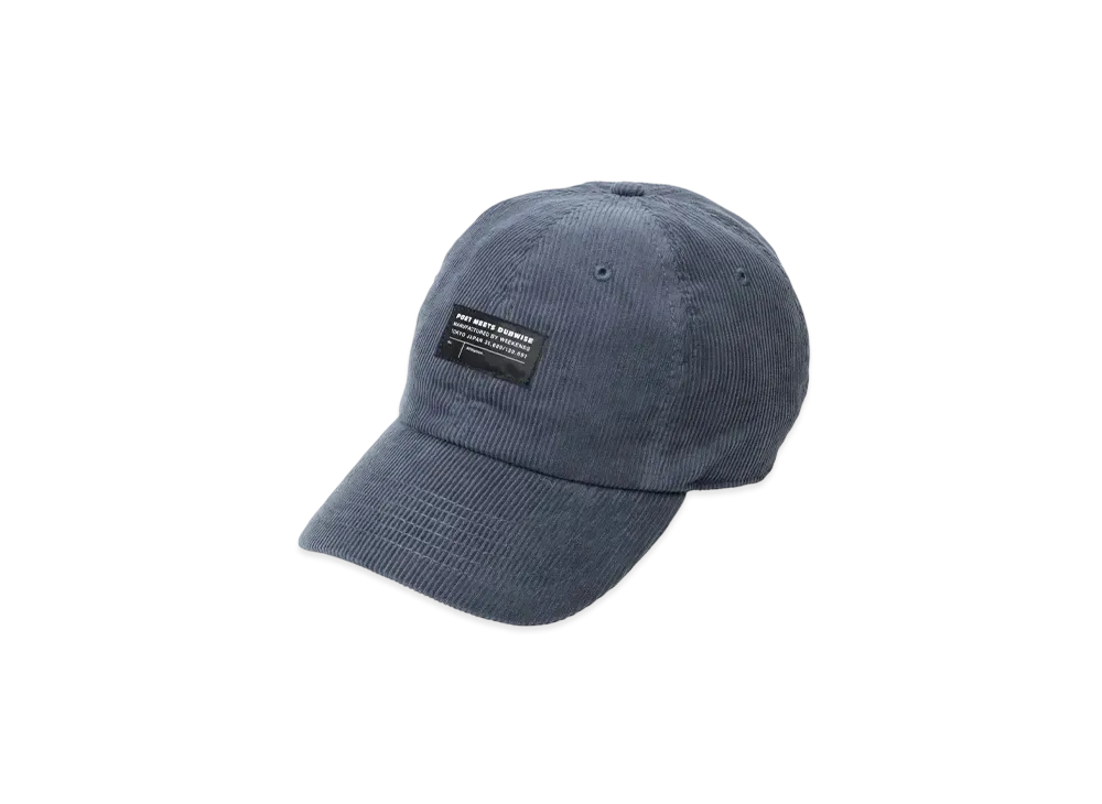 POET MEETS DUBWISE PMD Tag Corduroy 6 Panel Cap "Bluegrey"