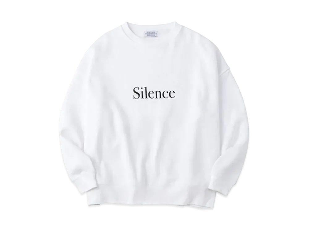 POET MEETS DUBWISE Silence Oversized Sweat "White"