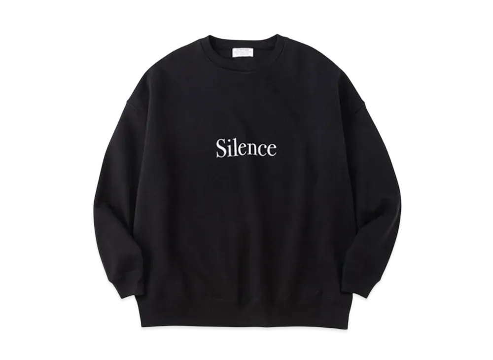 POET MEETS DUBWISE Silence Oversized Sweat "Black"