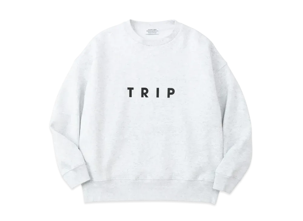 POET MEETS DUBWISE Trip Oversized Sweat 10Oz "Ash Grey"