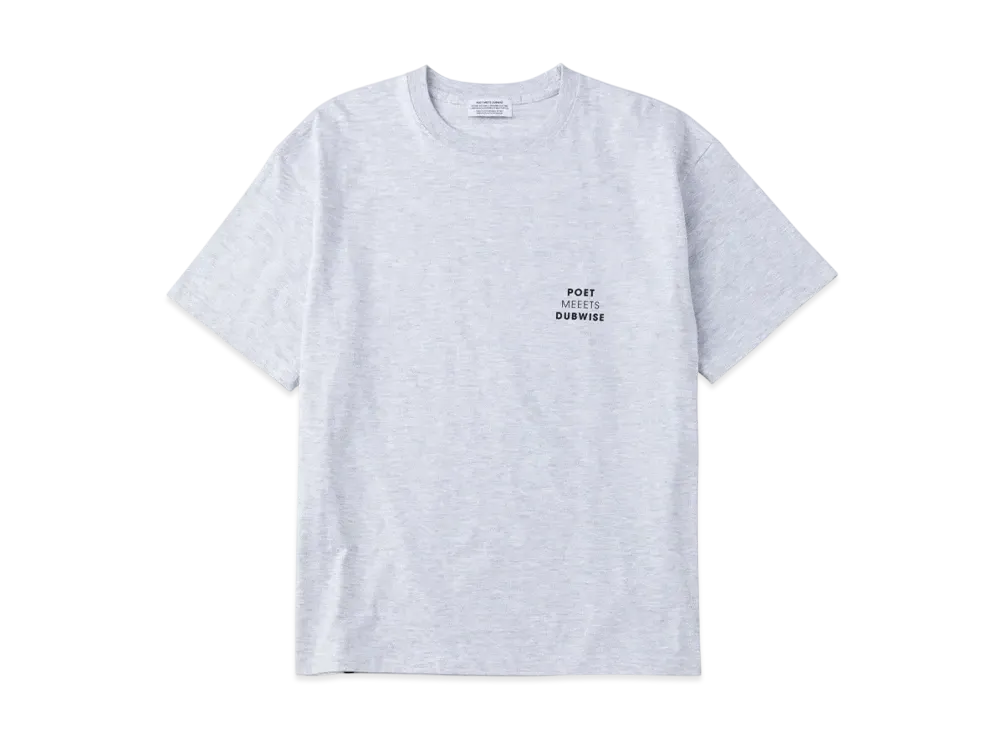 POET MEETS DUBWISE PMD Logo OP T-Shirt "Ash Grey"