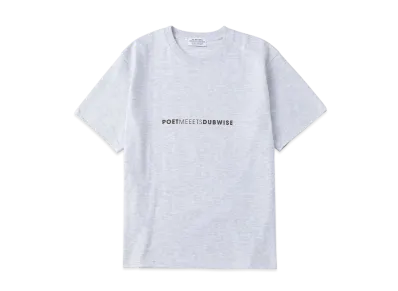 POET MEETS DUBWISE PMD Logo Row T-Shirt "Ash Grey"