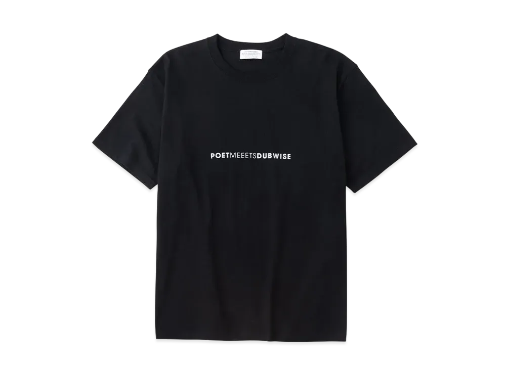 POET MEETS DUBWISE PMD Logo Row T-Shirt "Black"