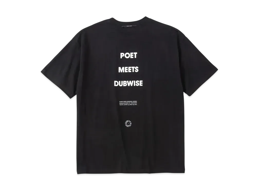 POET MEETS DUBWISE PMD Logo Heavy Weight Drop Shoulder T-Shirt "Black"