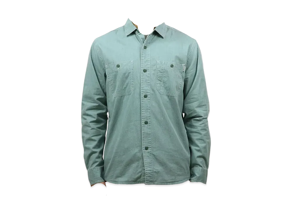 POLeR Washed Up LS Woven "Green"