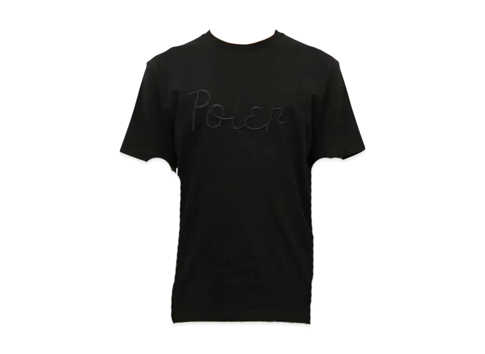POLeR Embroidered Logo SS Tee "Black"