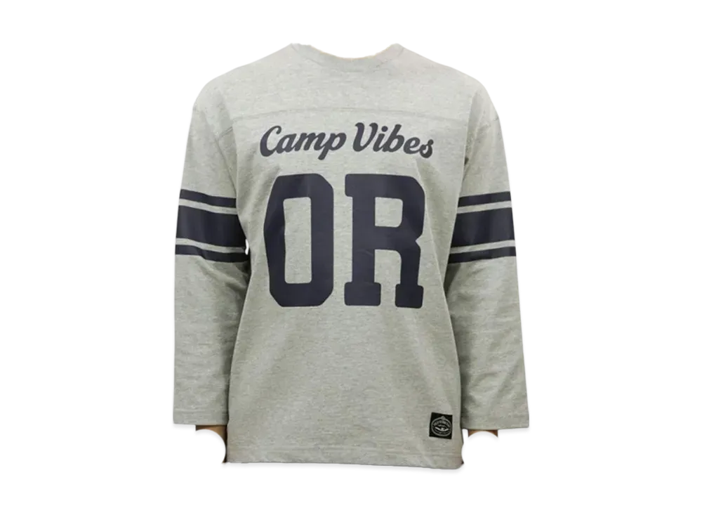POLeR 3/4 Sleeve Camp Football Tee "Grey"