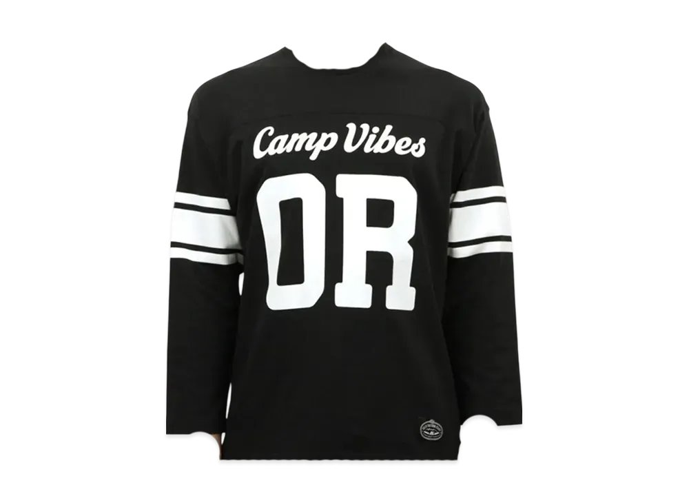 POLeR 3/4 Sleeve Camp Football Tee "Black"