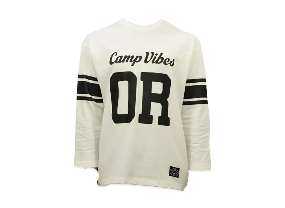 POLeR 3/4 Sleeve Camp Football Tee "White"