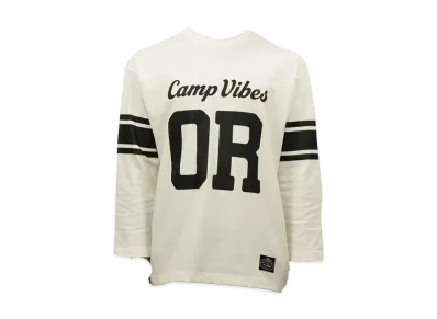 POLeR 3/4 Sleeve Camp Football Tee "White"