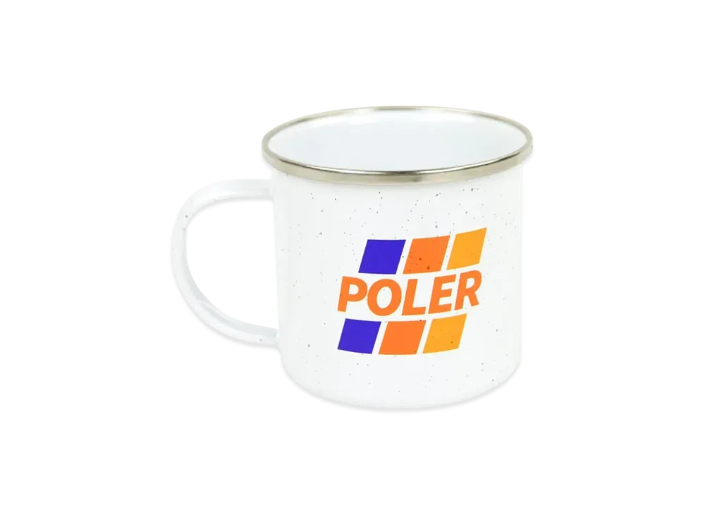 POLeR Outdoor Camping Mug "WhiteRed"