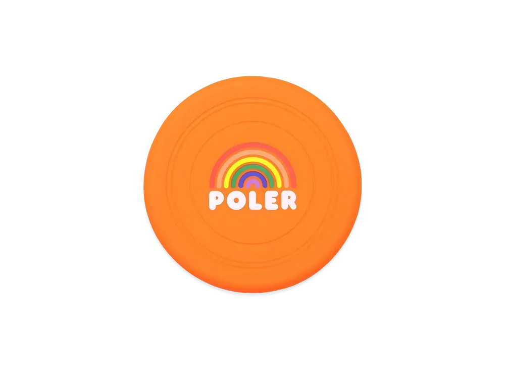 POLeR Dog Toy Silicone Flying Disc "Orange"