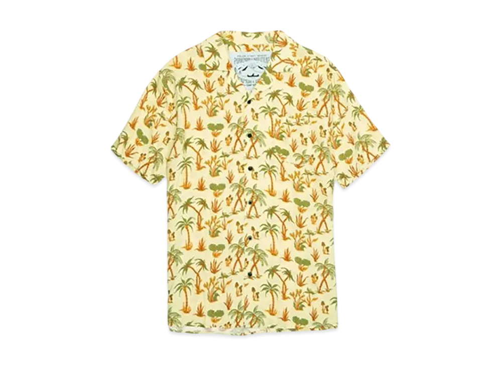 POLeR Open Collar Aloha Shirt "Sand"