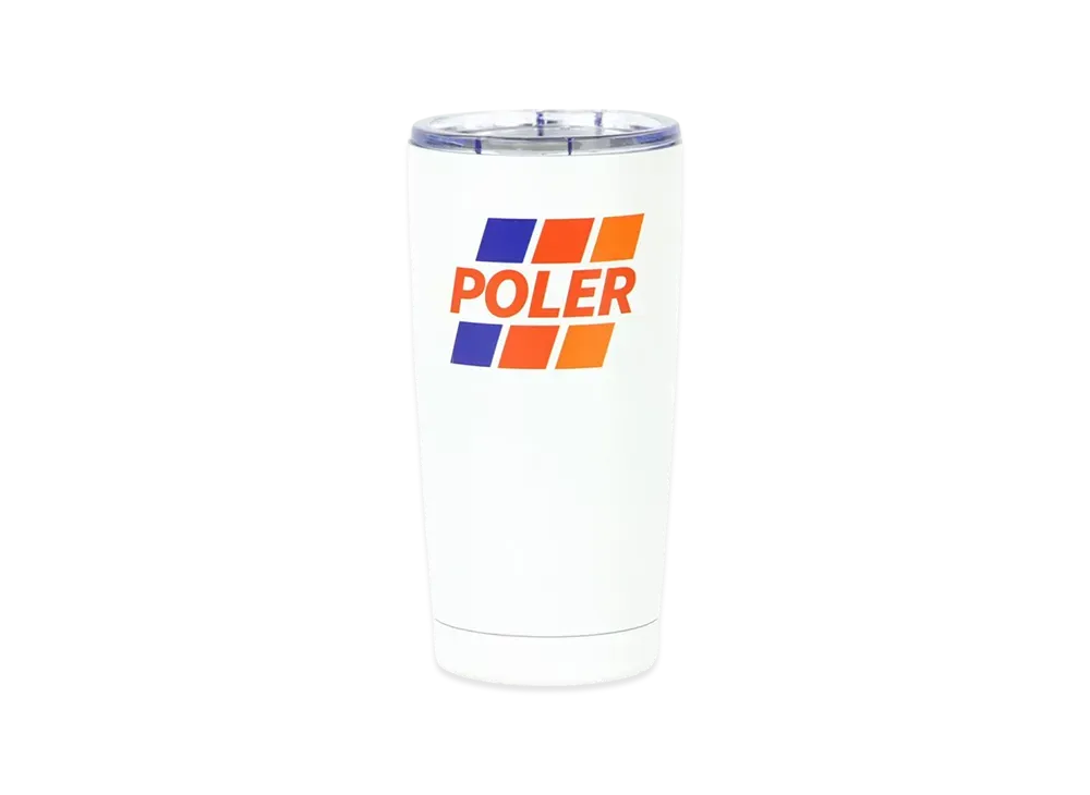 POLeR Tumbler 20 Oz "WhiteRed"