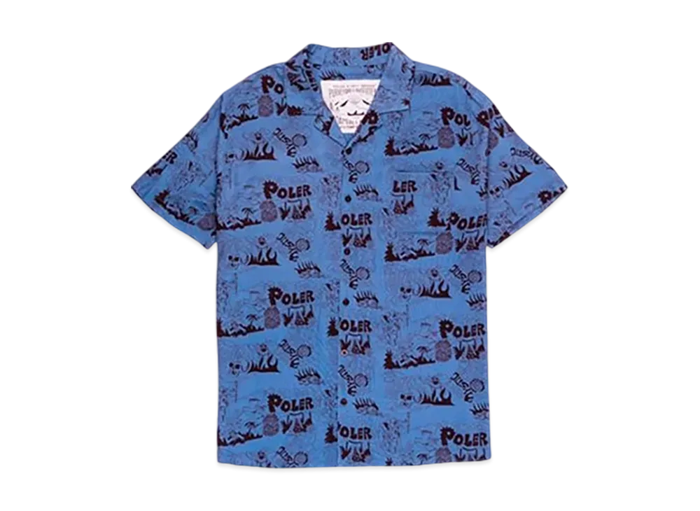 POLeR Aloha Casual SS Tee "Blue"