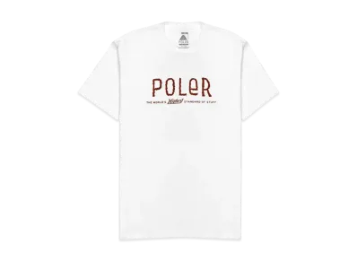 POLeR Hooley Front Logo SS Tee "White"