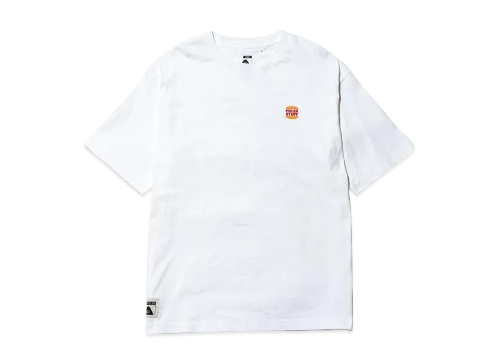 POLeR SS Tee Crew Neck Steamhams Pocket Relaxed Fit "White"