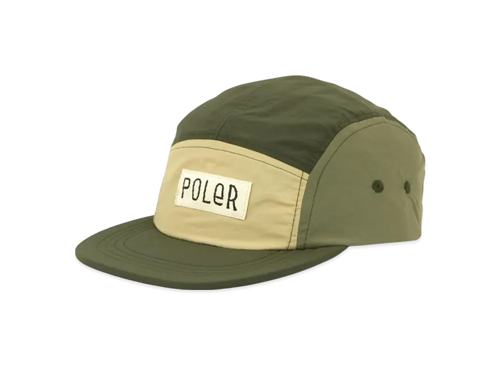 POLeR Nylon 5-Panel Canvas Cap "GreenYellow"