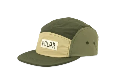 POLeR Nylon 5-Panel Canvas Cap "GreenYellow"