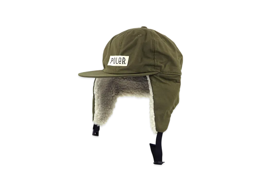 POLeR Cotton Flap Cap "Olive"