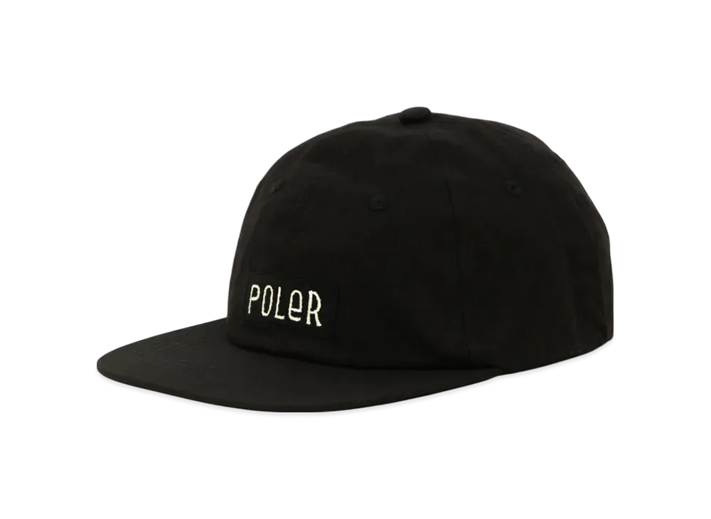 POLeR Cotton 6-Panel Cap "Black"
