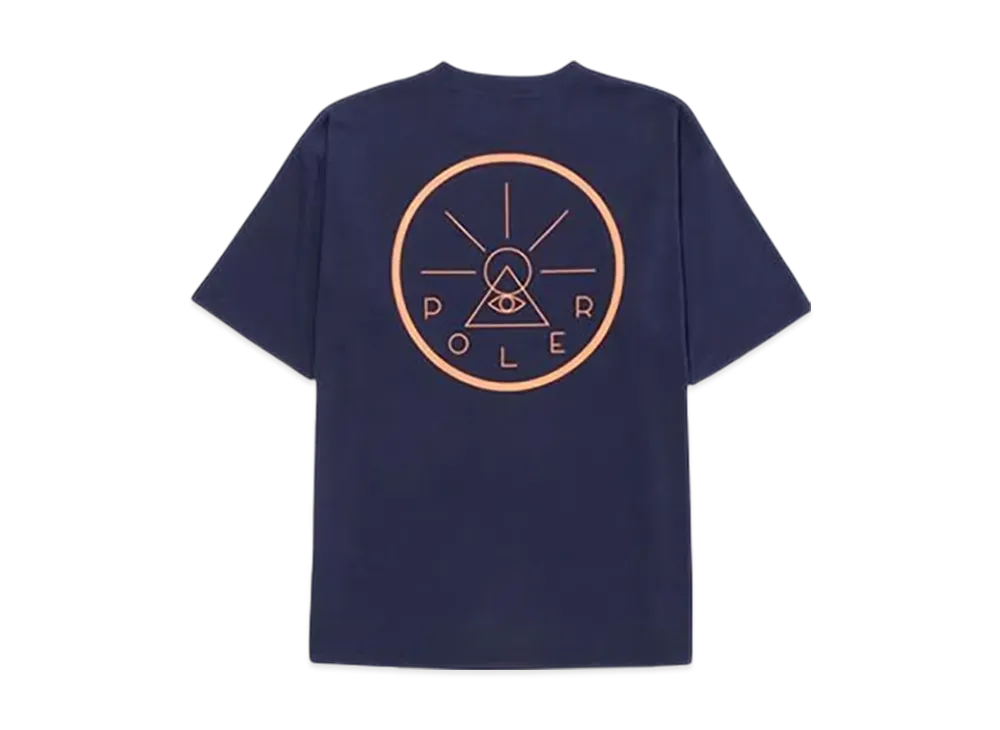 POLeR Vortex Polyester SS Tee "Navy"