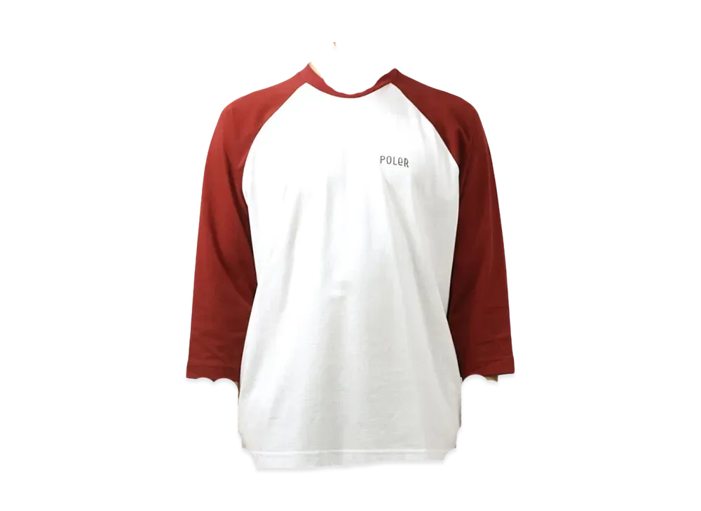 ポーラー ラグランTシャツ "バーガンディー"