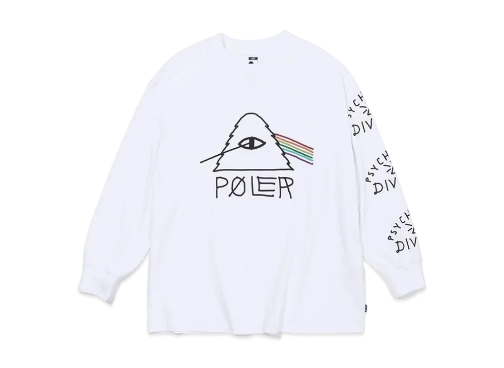 POLeR Psychedelic Fit LS Tee "White"