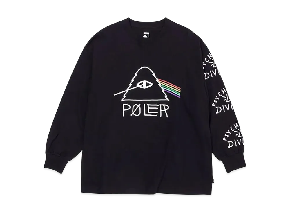 POLeR Psychedelic Fit LS Tee "Black"