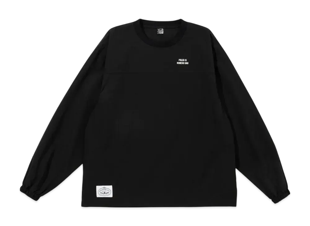 POLeR LS Tee Crew Neck Nylon "Black"